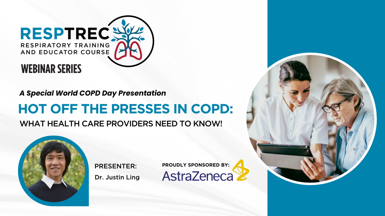 Hot off the Presses in COPD RESPTREC webinar