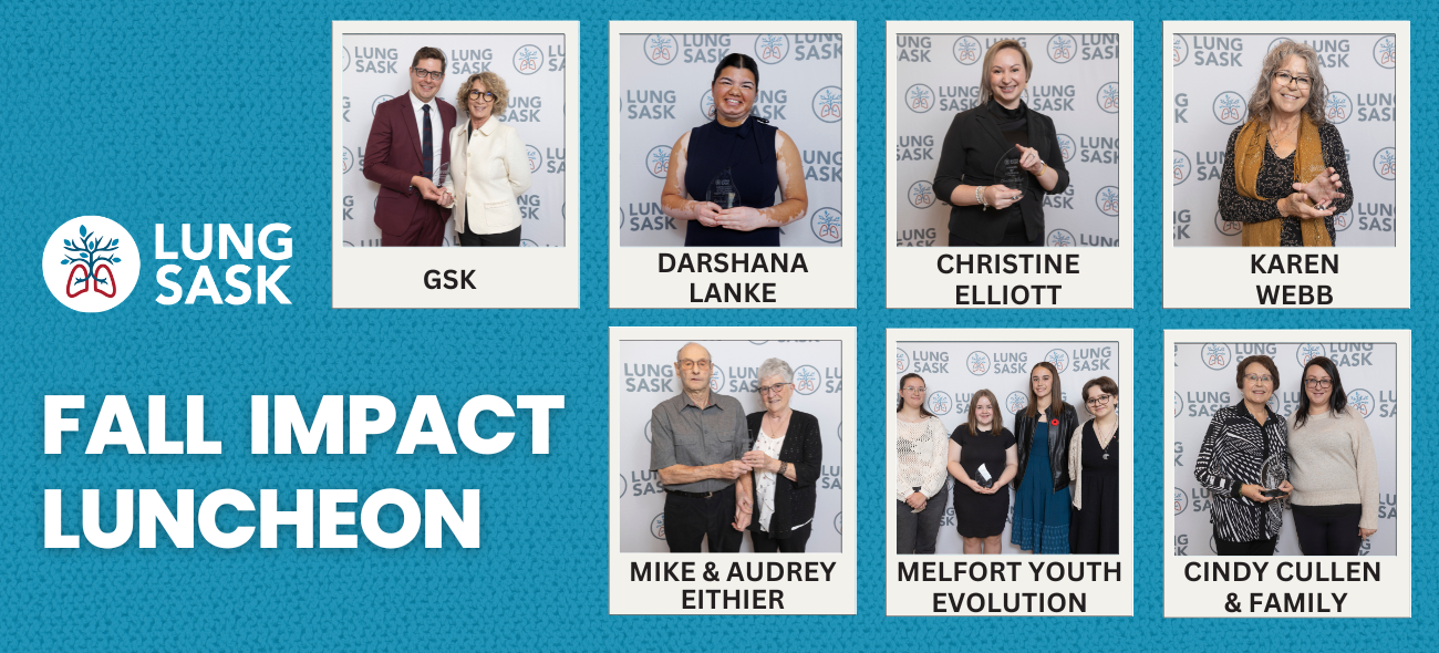 Congratulating the recipients who took home awards at the fall impact luncheon 